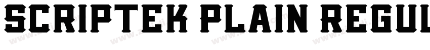 Scriptek Plain Regul字体转换